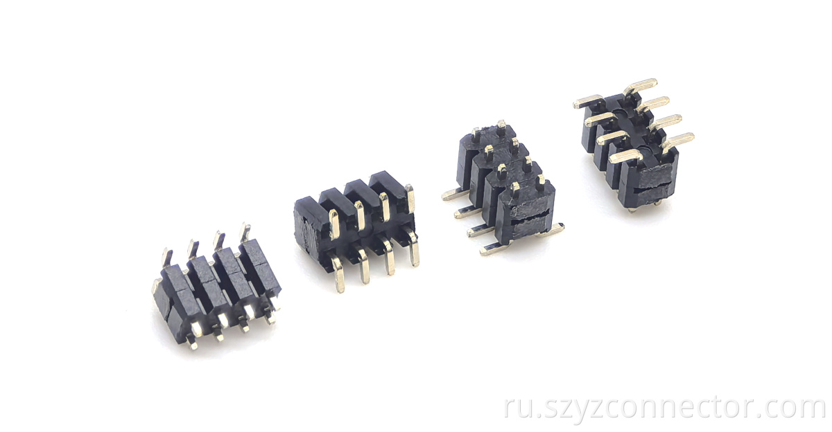 2.0mm Pitch Pin header Connector Dual Row SMT Two-layer Plastic H4.0mm 2*4P